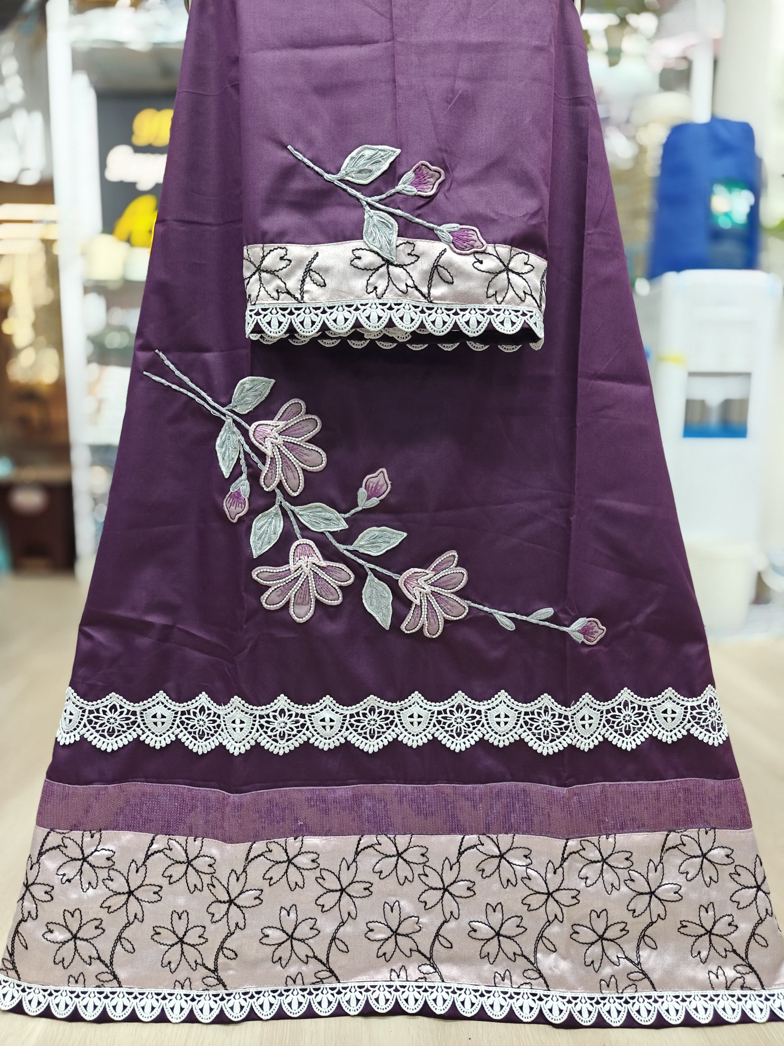  Wine Flower Patch Work Rida